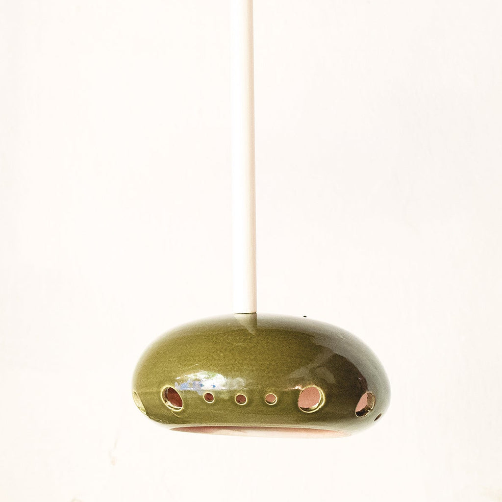 suspension kaki céramique trou gala honoré