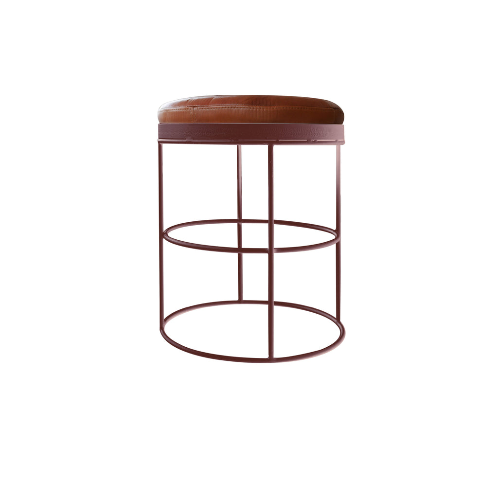 Tabouret Circle Cuir - honoredeco