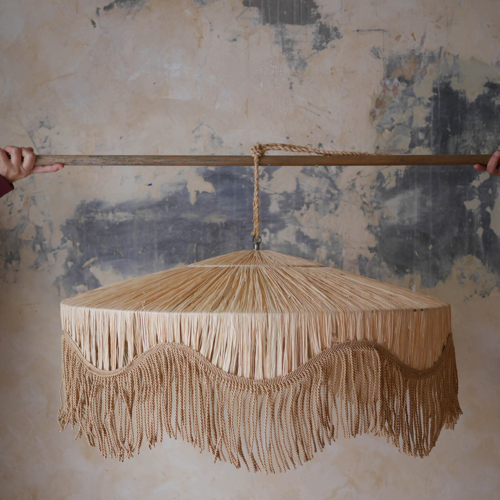 suspension frange natruelle