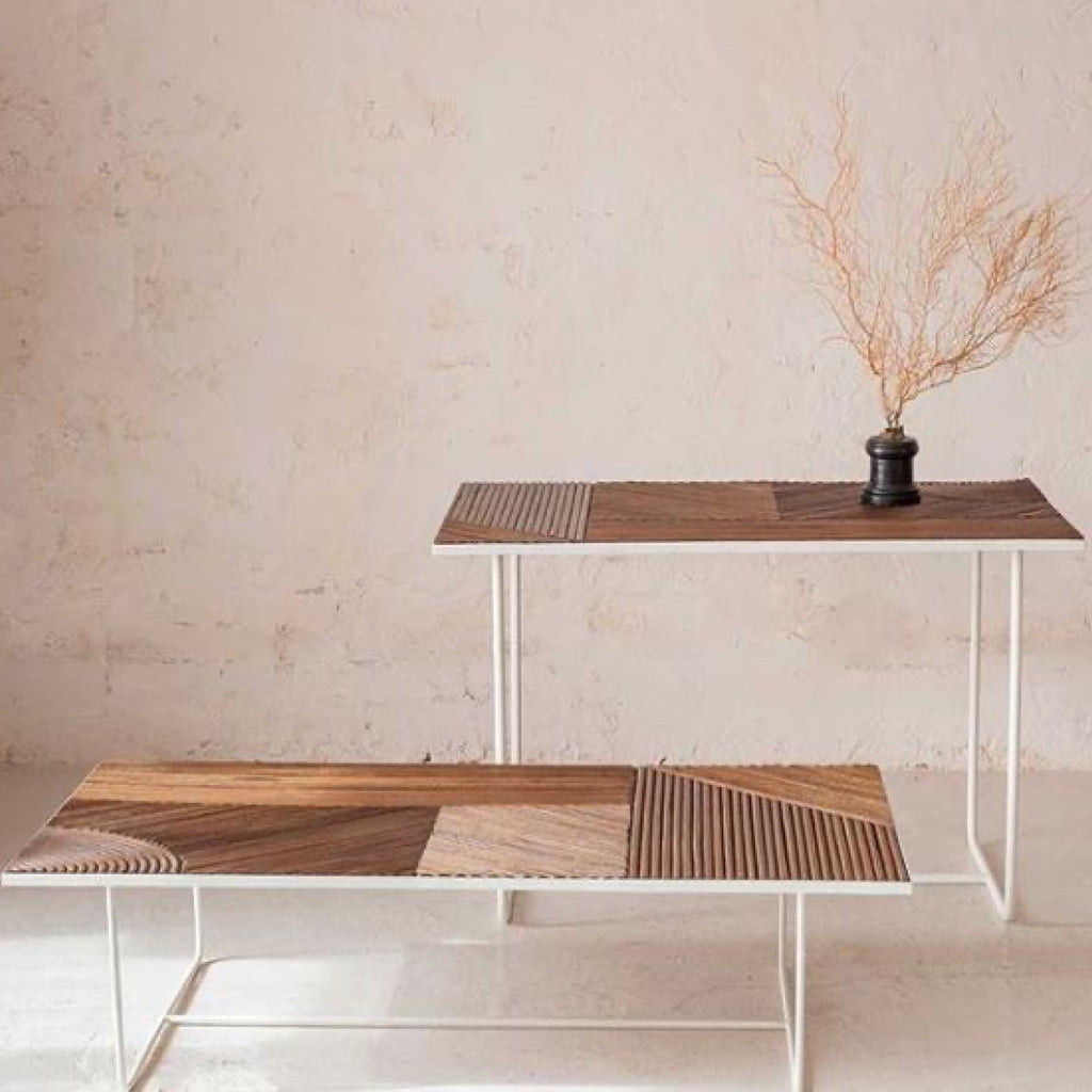 table basse tasseau bois